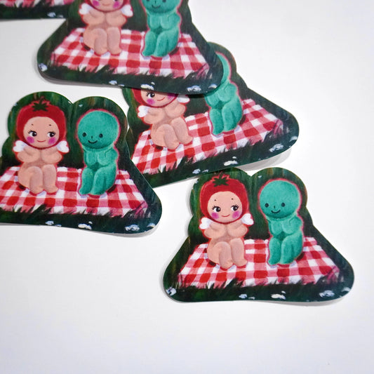 Best Friends’ Picnic Sticker by Micah Lattes