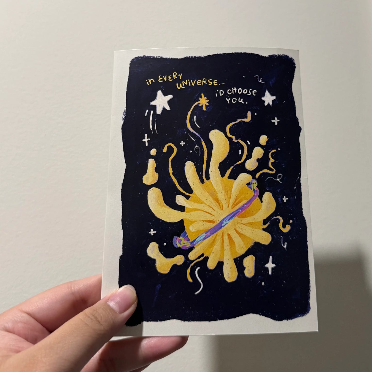 Universe Folded Card by Micah Lattes