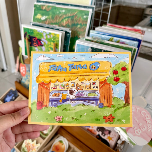 Tama Tama x Micah Lattes Postcard by Micah Lattes