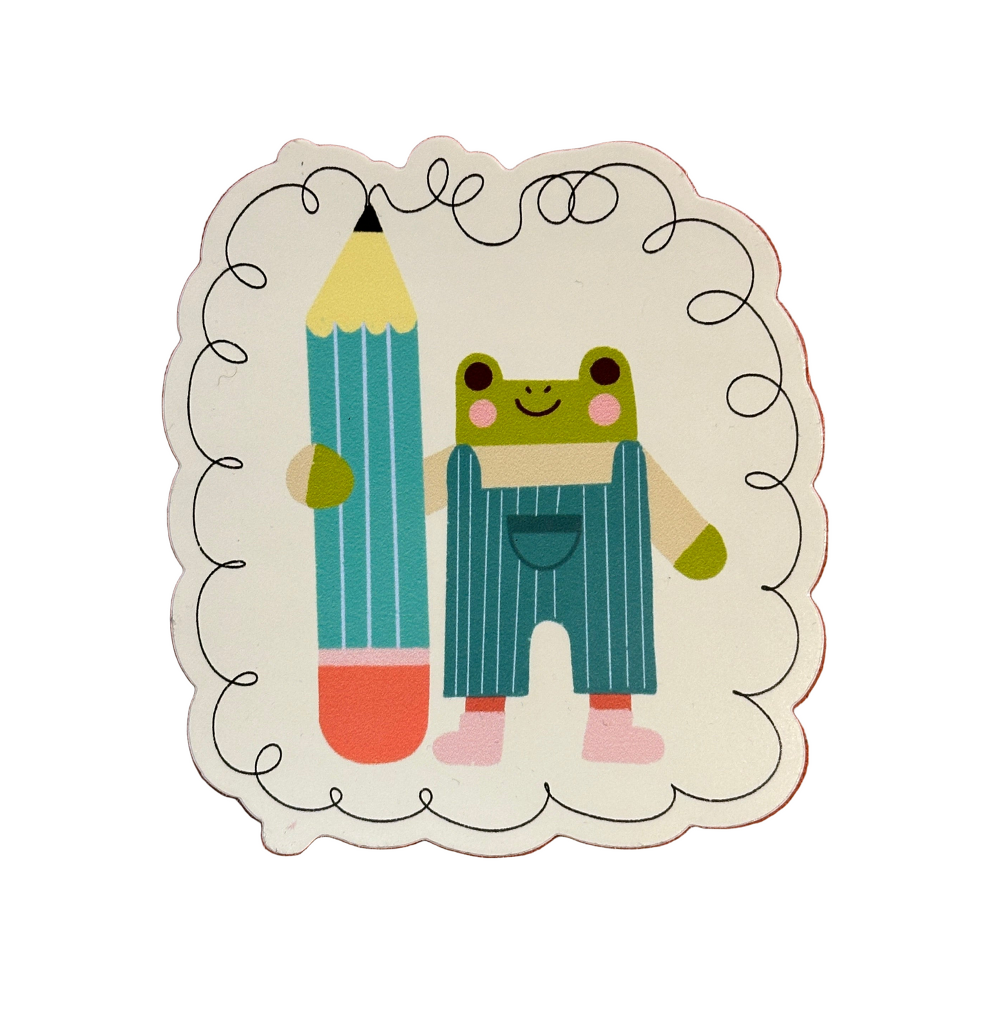 Doodle Frog Sticker