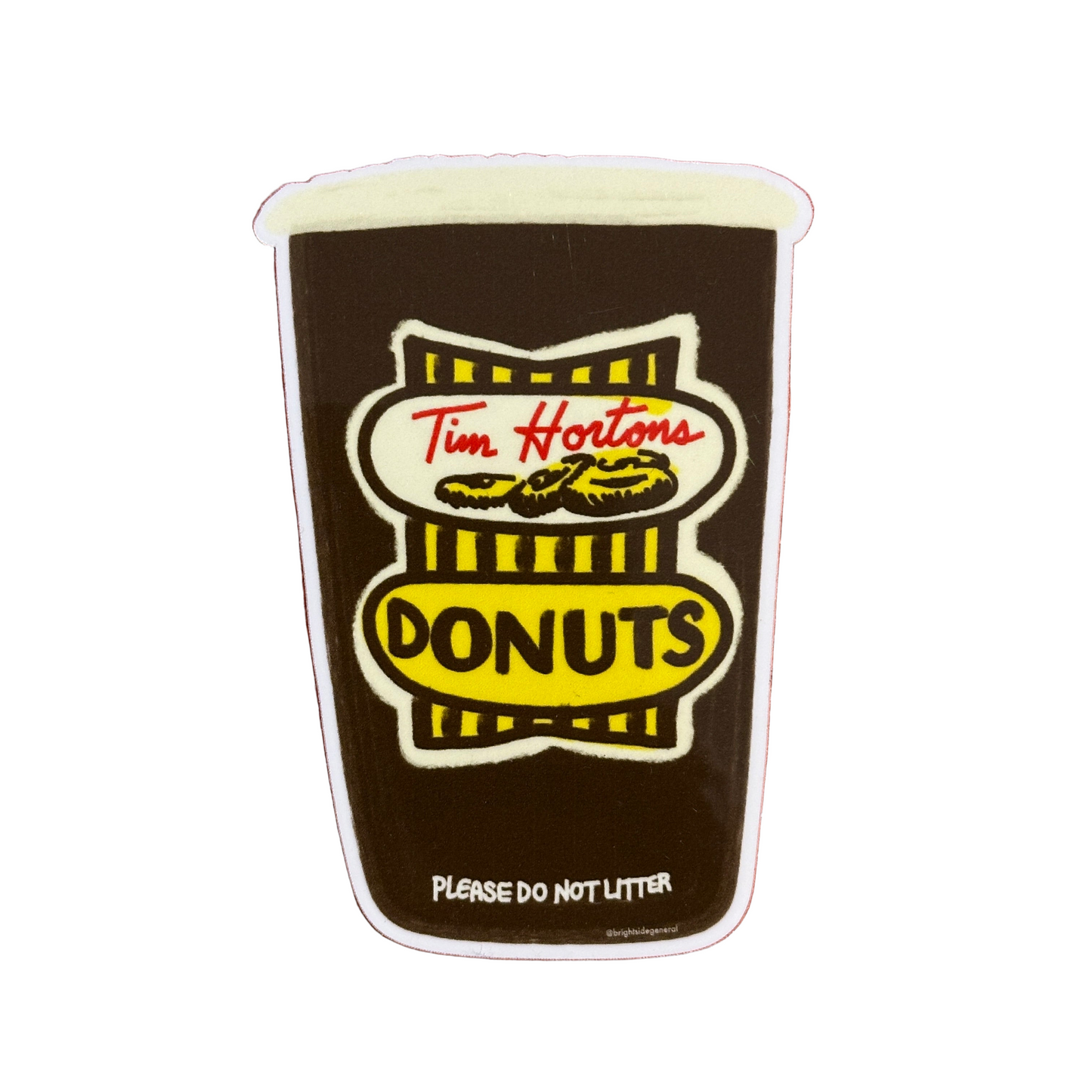 Retro Coffee Cup Sticker