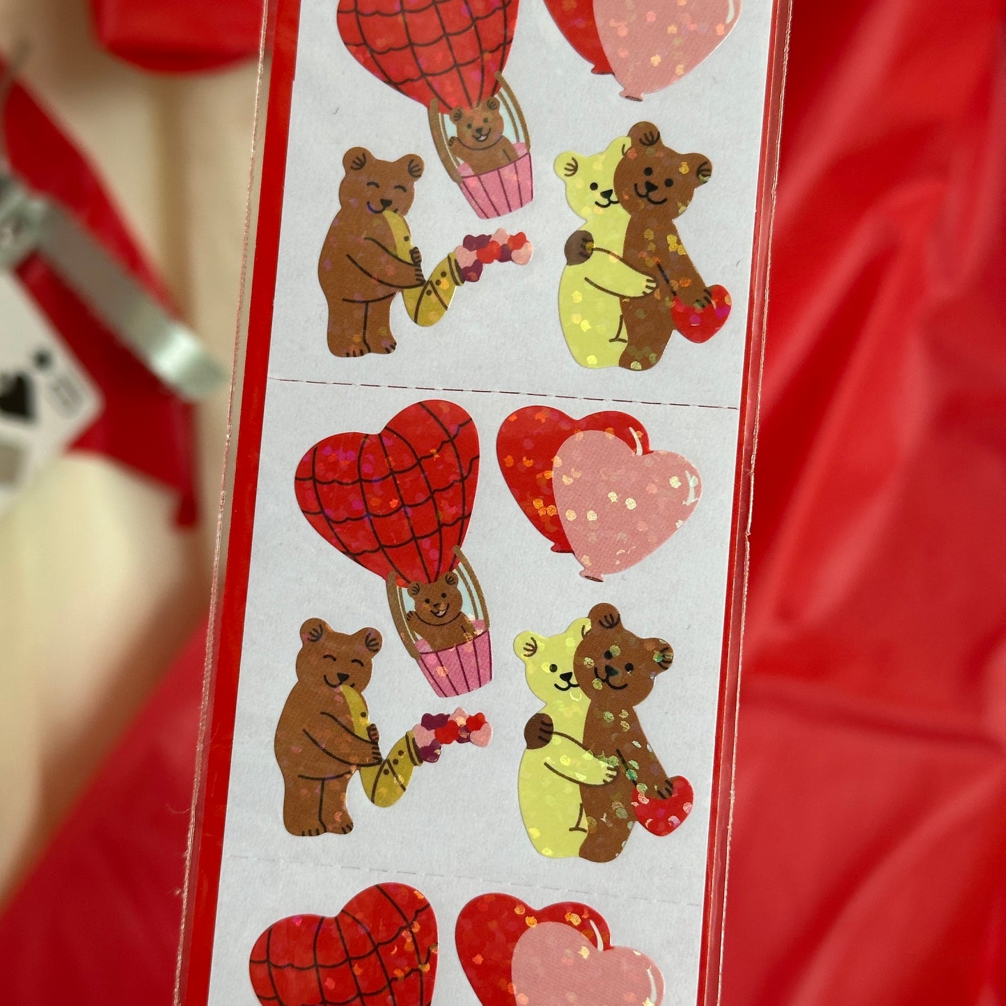 Speckled Love is in the Air Bears Sticker Sheet
