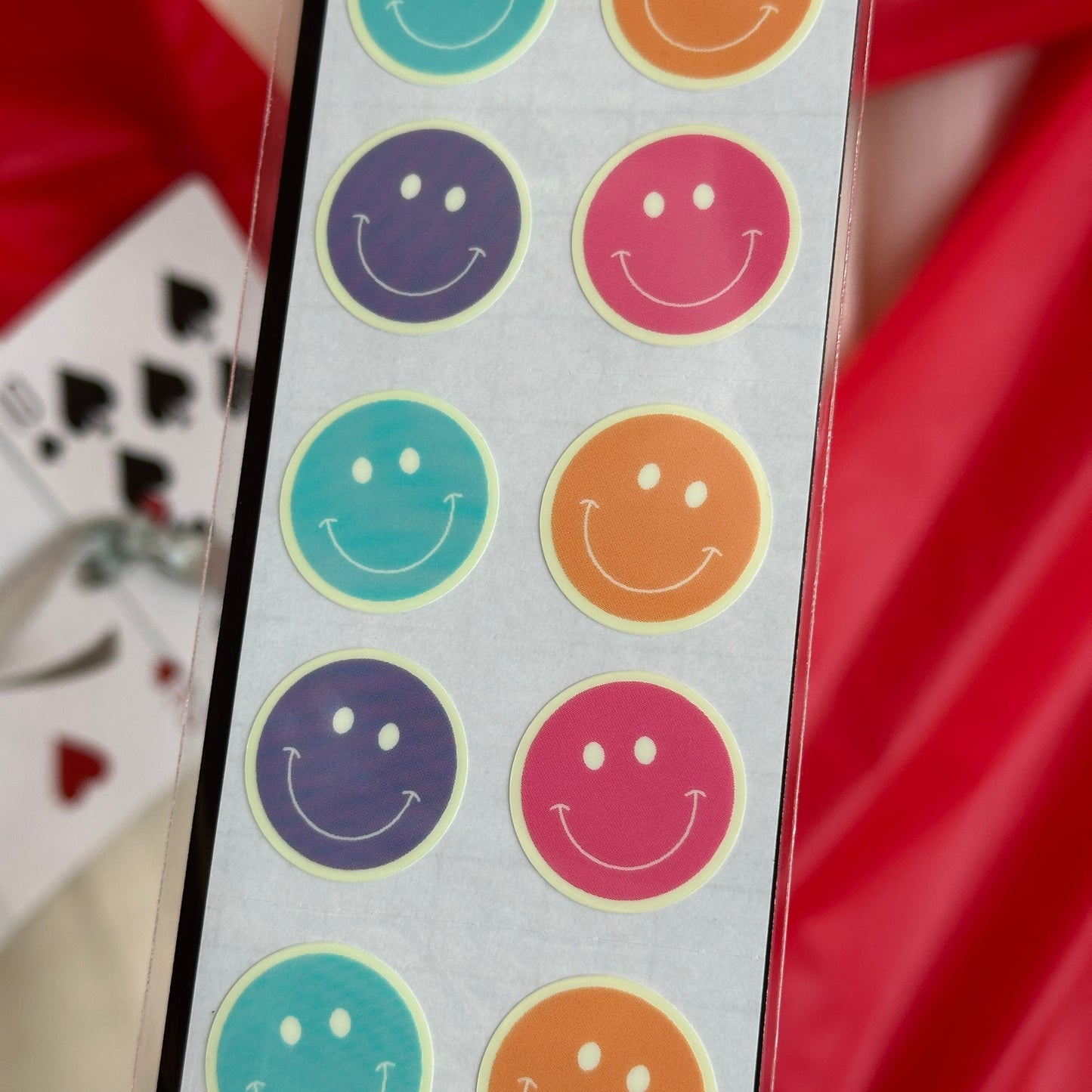 Glow in the Dark Happy Face Sticker Sheet
