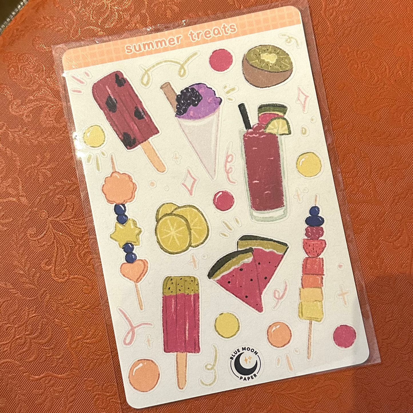 Summer Treats Sticker sheet