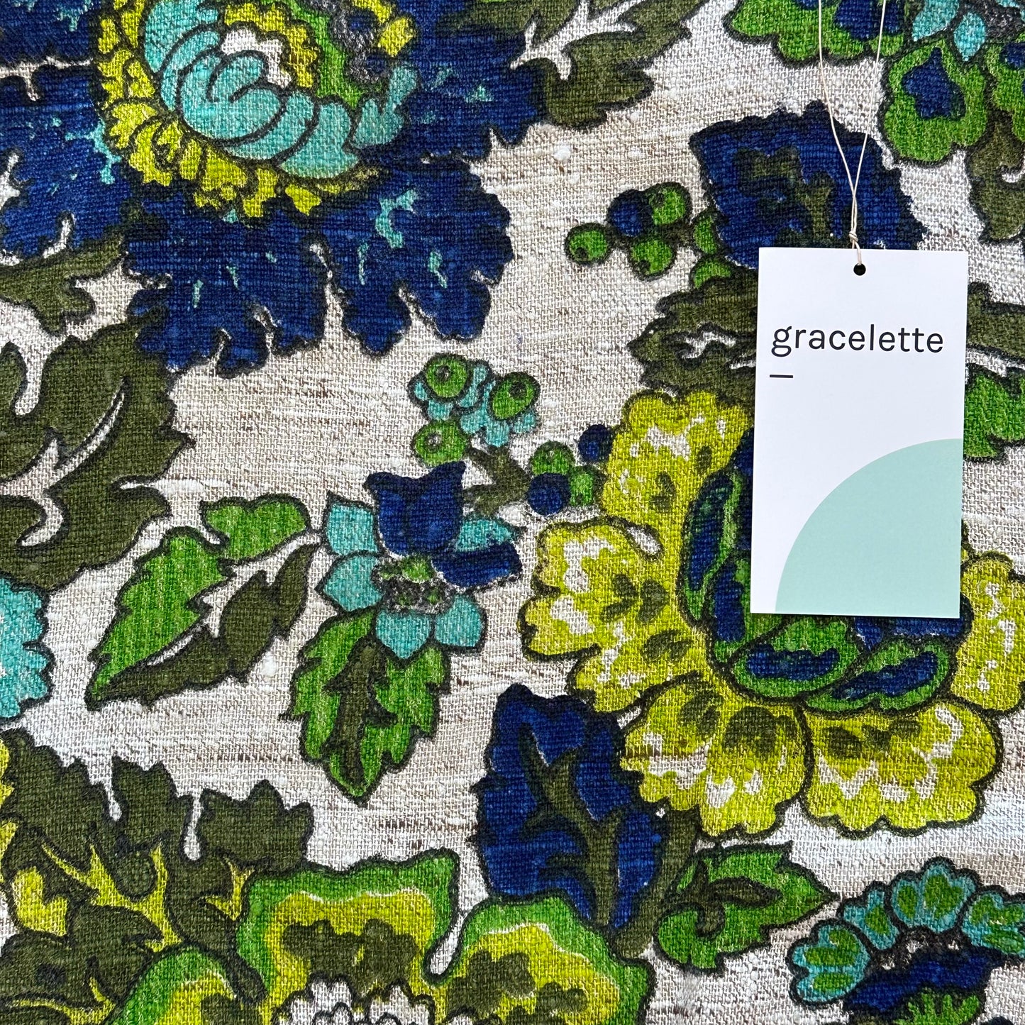 Groovy Floral Totebag by Gracelette Textiles