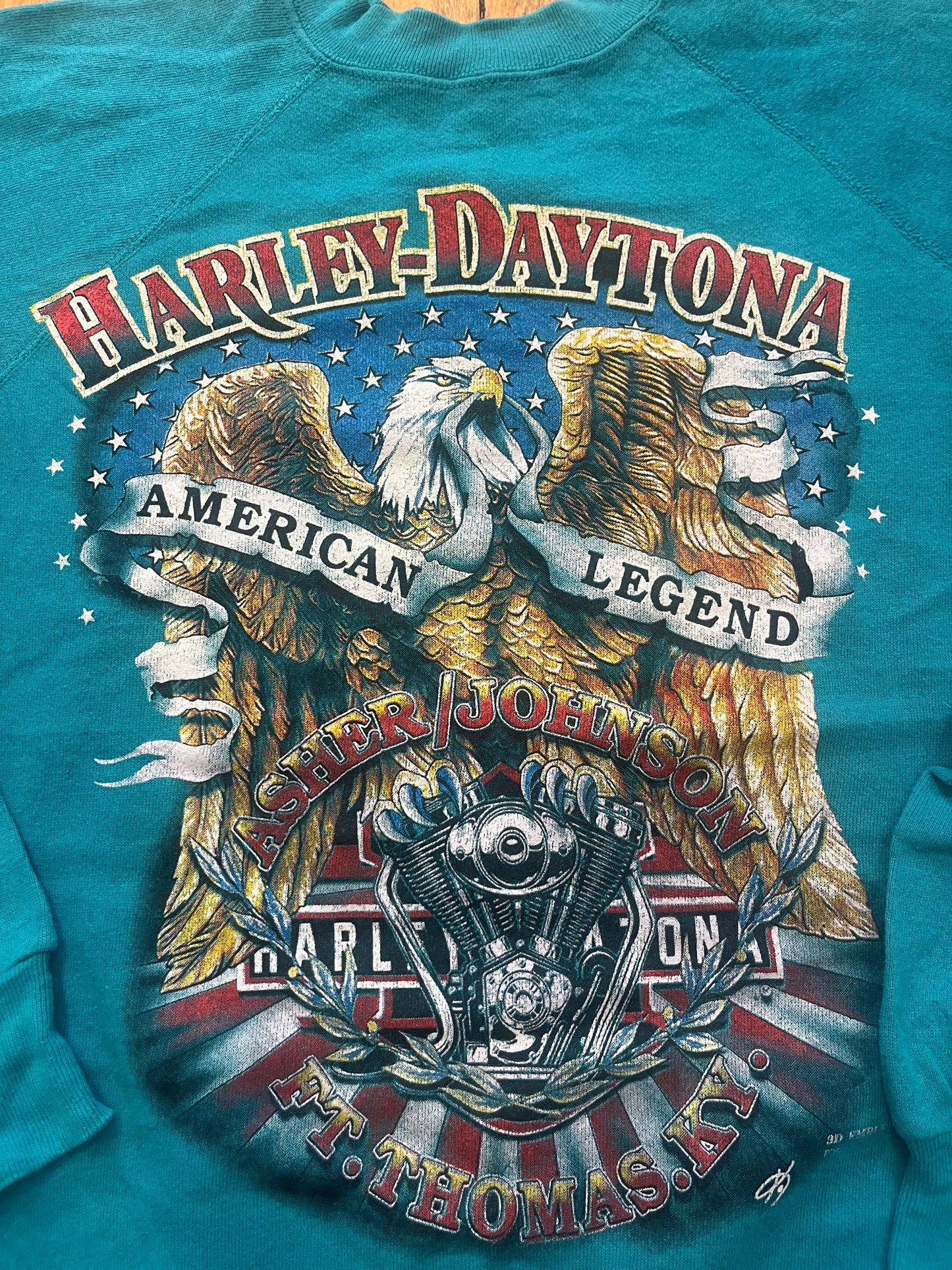 3D Emblem Harley Crew Neck. Large