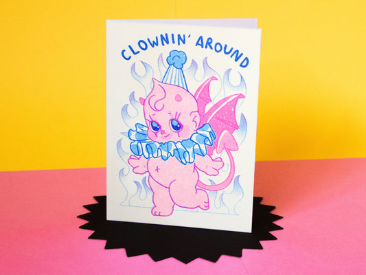 Clownin' Around Mini Card