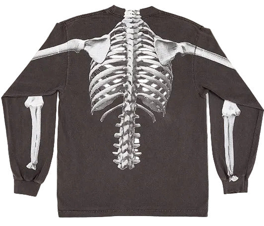 Skele Longsleeve Shirt - Charcoal