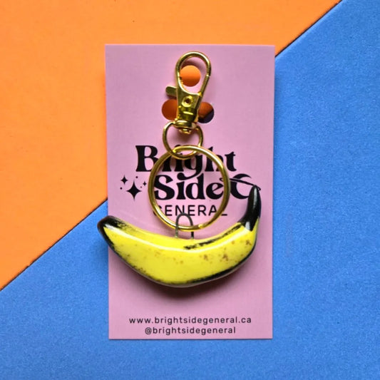 Bright Side General Ceramic Bag Charm - Banana