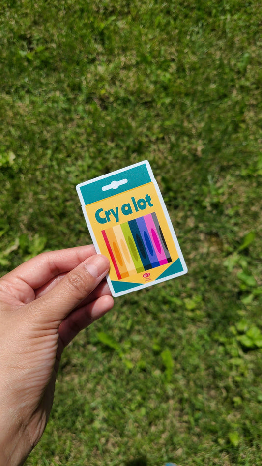 Cry A Lot Sticker