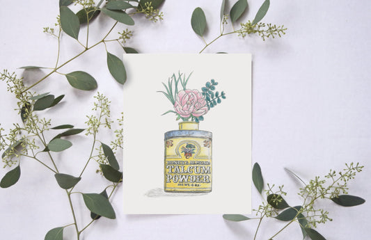 Vintage Talcum Powder Tin Print
