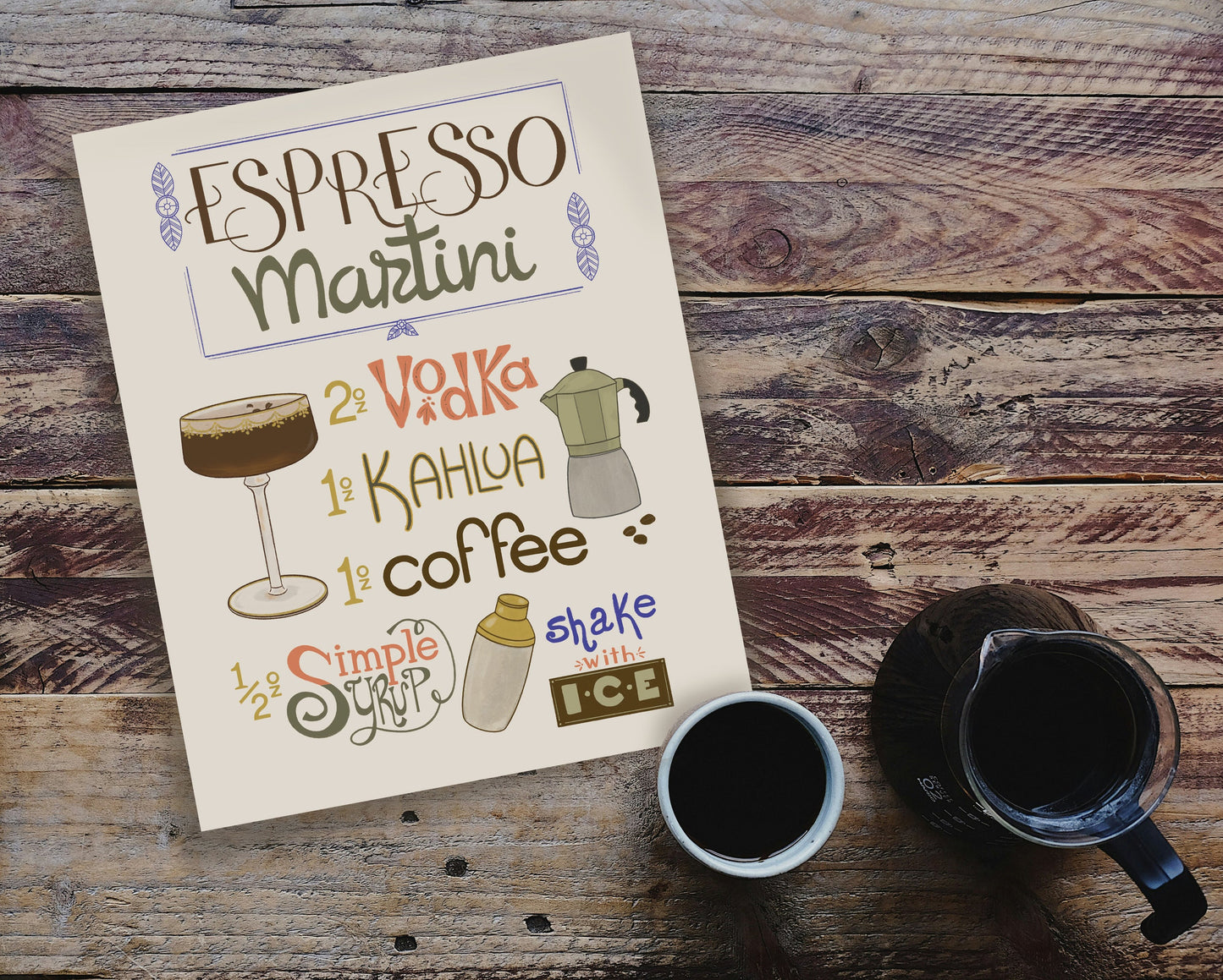 Espresso Martini Cocktail Print
