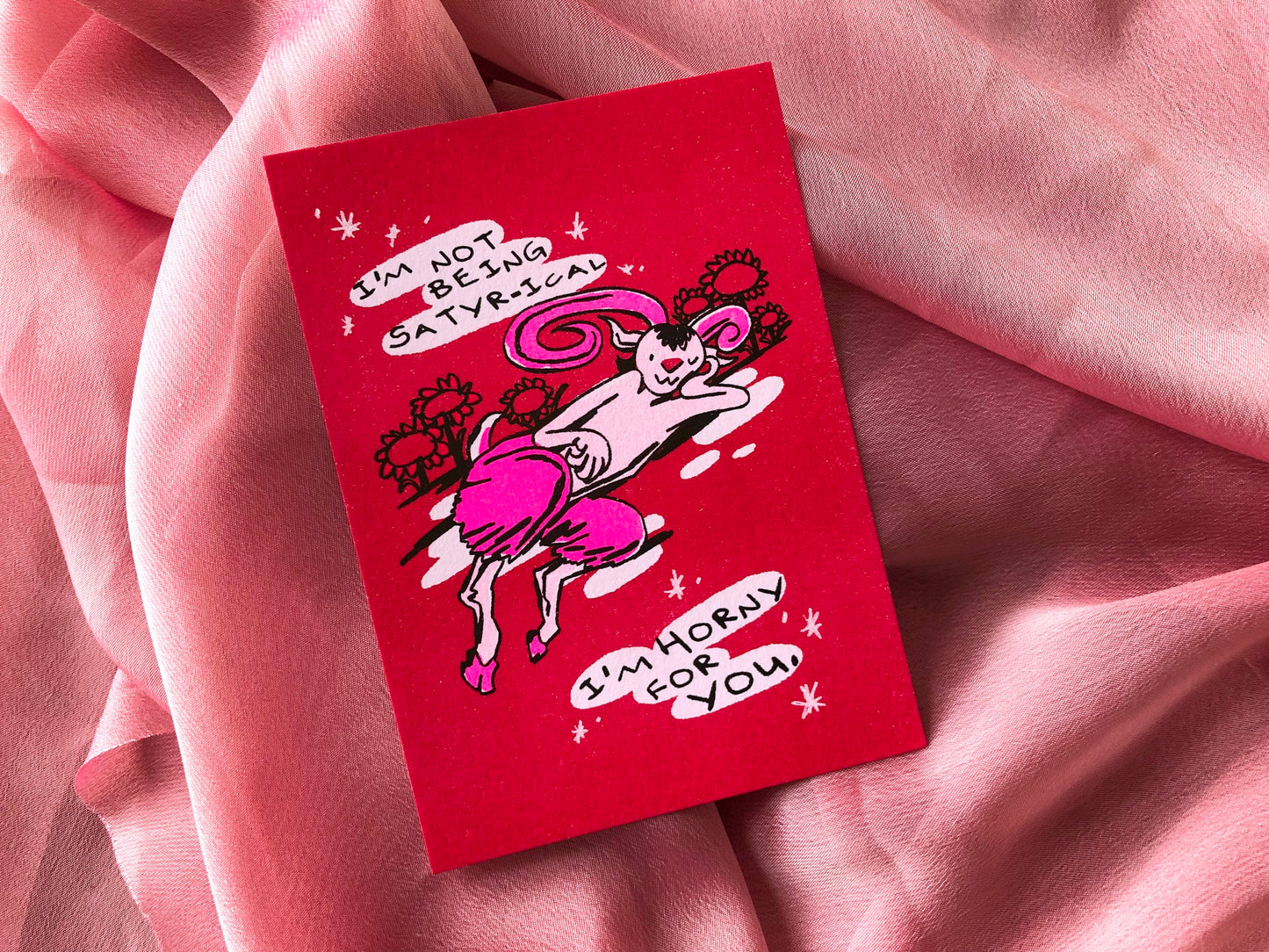 Satyr-ical Mini Postcard