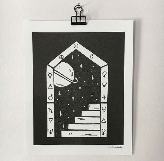 Portal Risograph Print