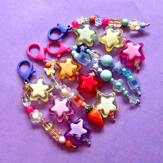 Chunky Beaded Keychain