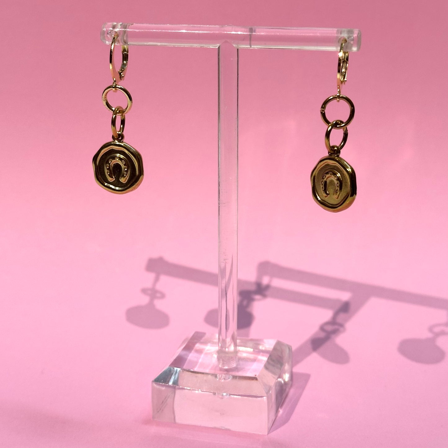 Horseshoe Pendant Earrings
