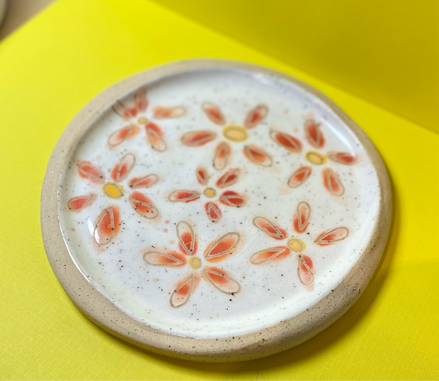 Cabin Fever Ceramic Floral Dish