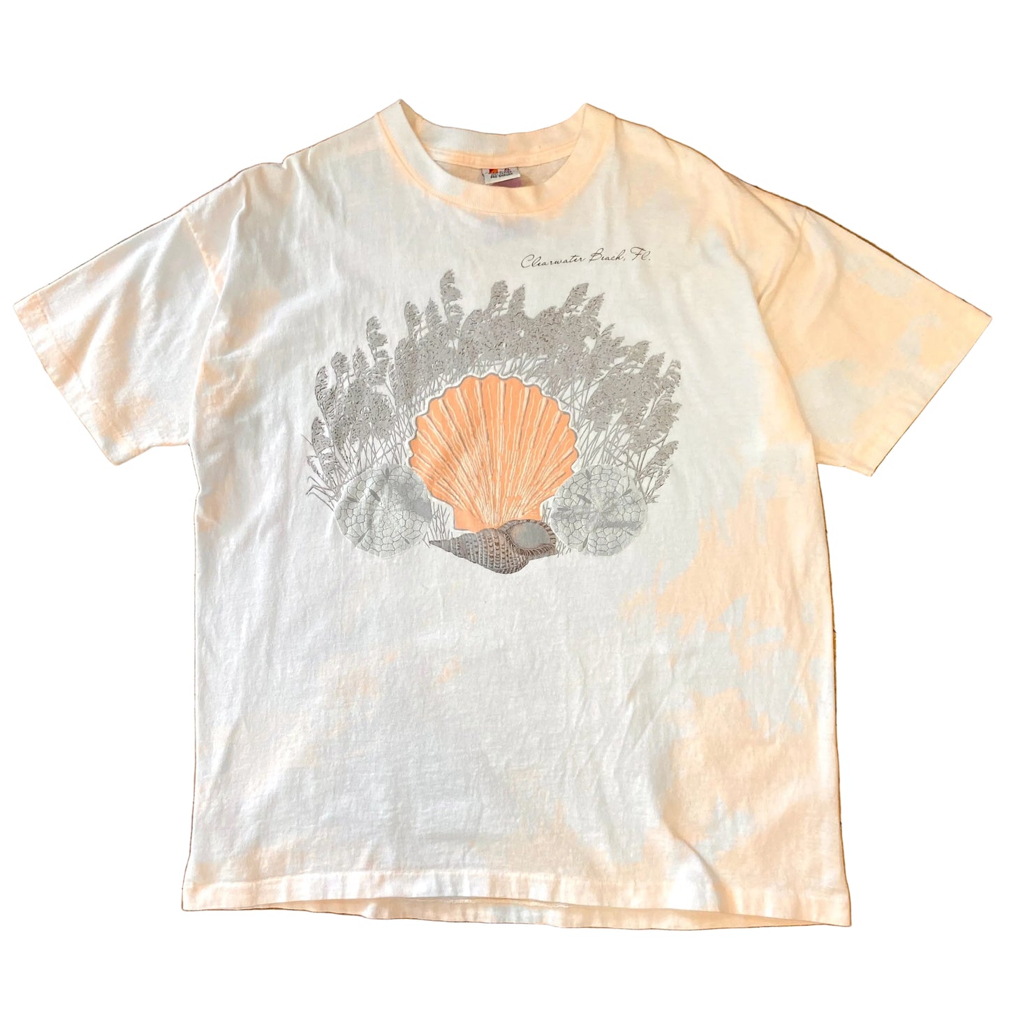 90s Clearwater Beach, Florida Tie-Dye T-Shirt (L)