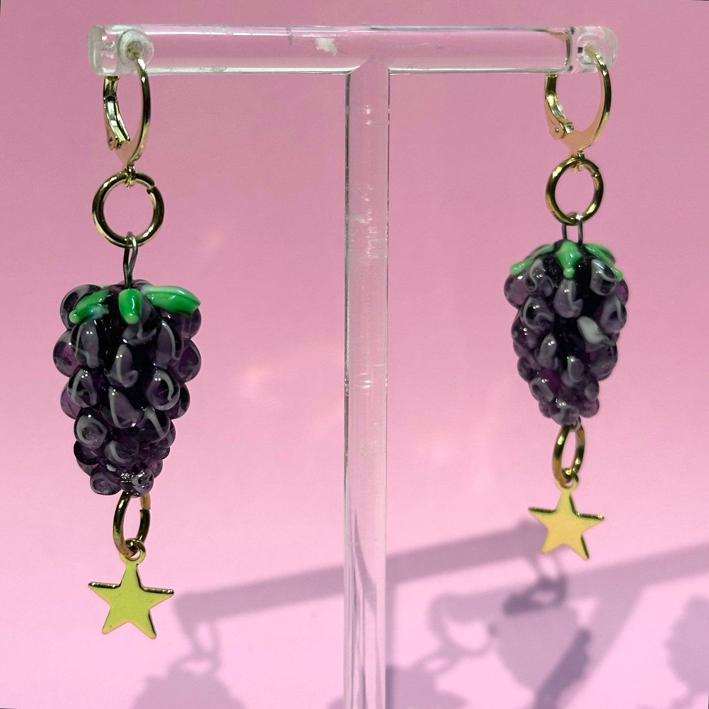 Grape Charm Earrings