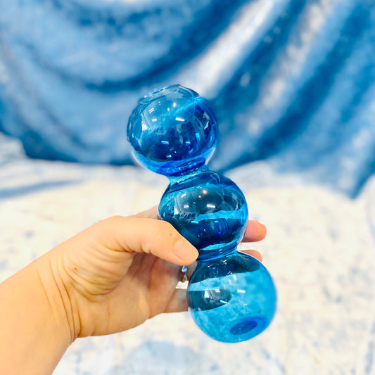 Cobalt Blue Bubble Vase