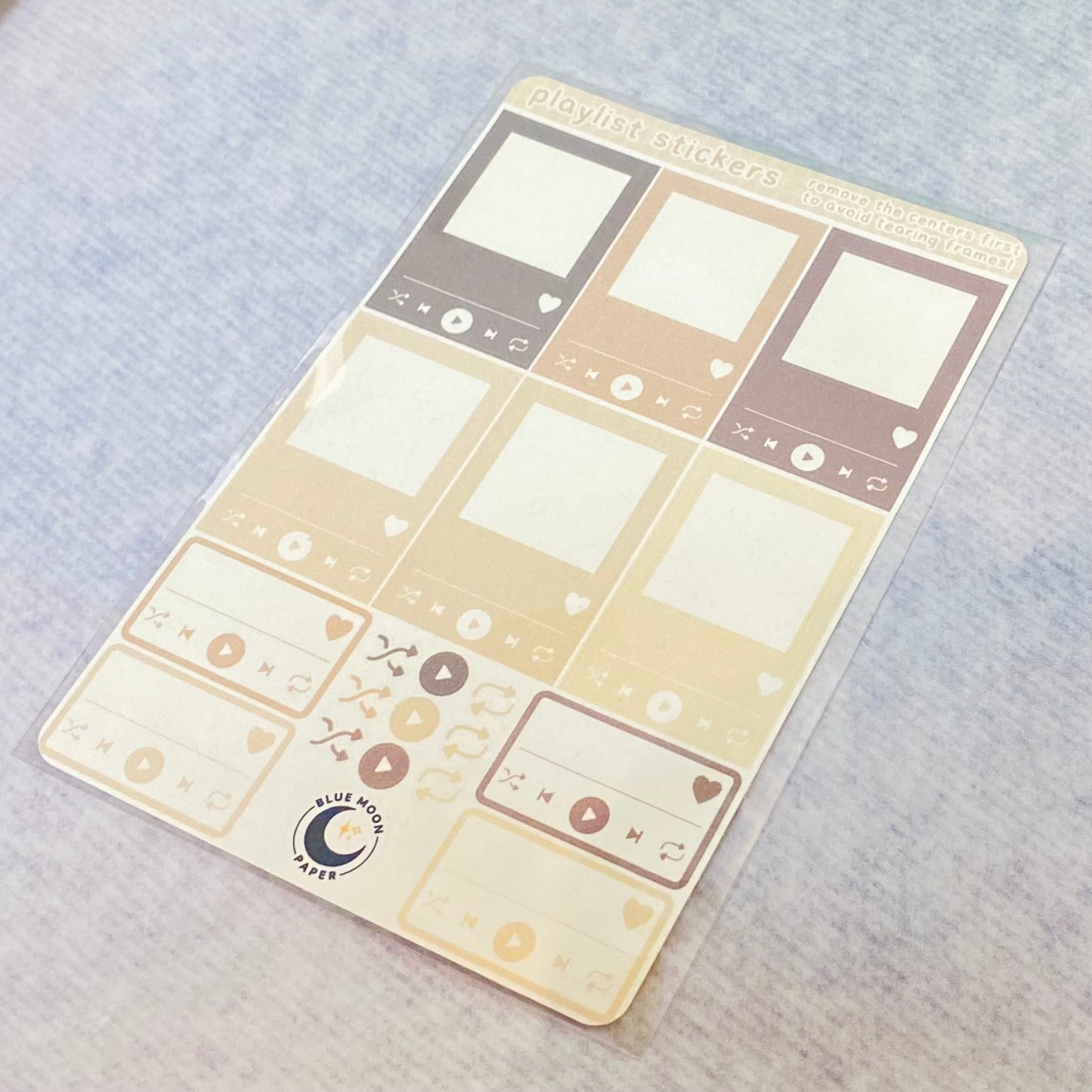 Playlist Neutral Sticker Sheet