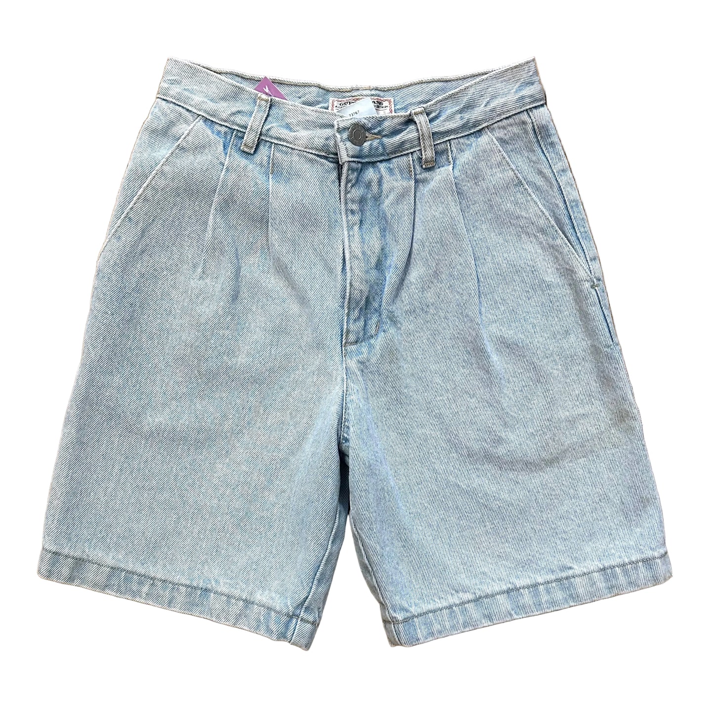 80s Pleated Denim Shorts (XS)