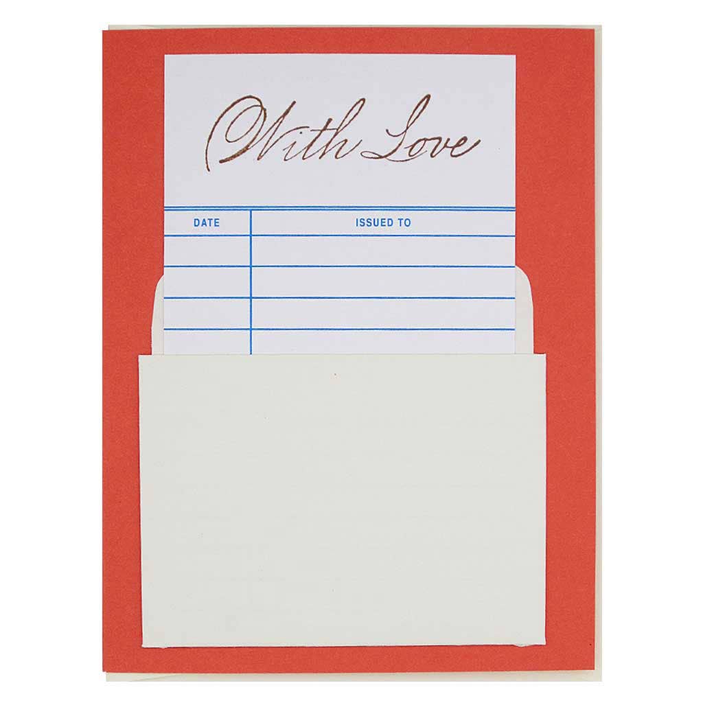 Library With Love Greeting Card