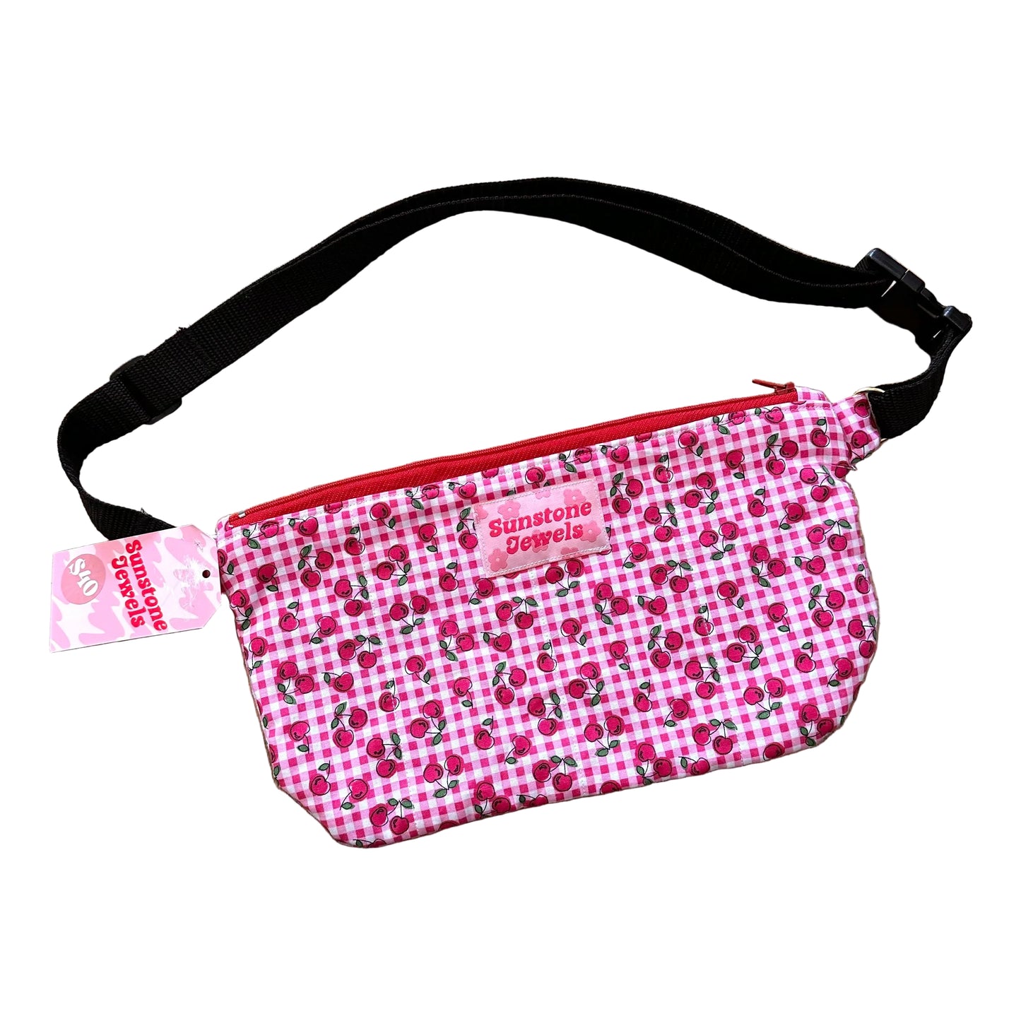 Gingham Cherries Fanny Pack