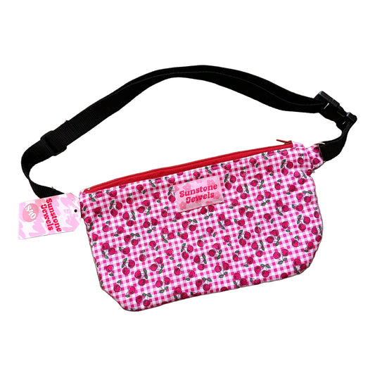 Gingham Cherries Fanny Pack