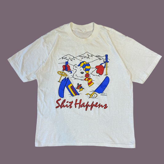 SHIT HAPPENS T-Shirt (L)