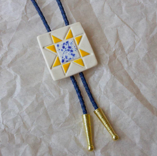 Quilt Square Bolo Tie