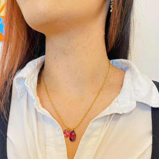 Cranberry Shimmer Necklace
