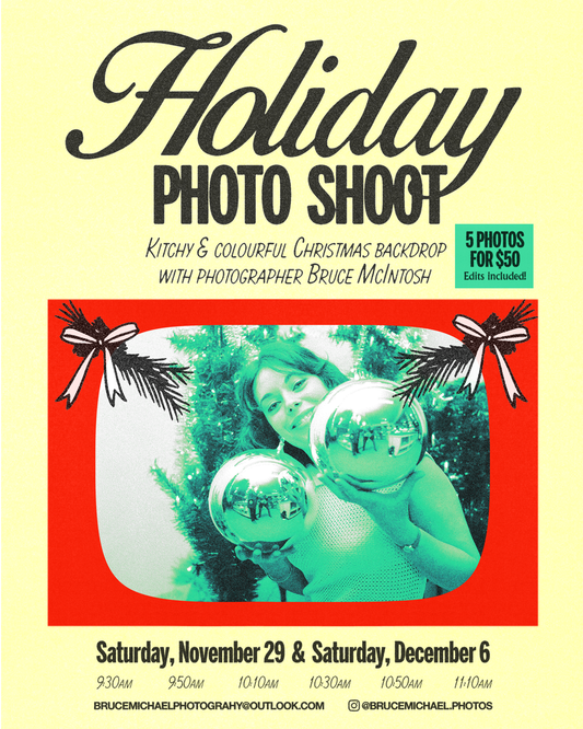 Holiday Photo Shoot w/ Bruce McIntosh Saturday December 6th