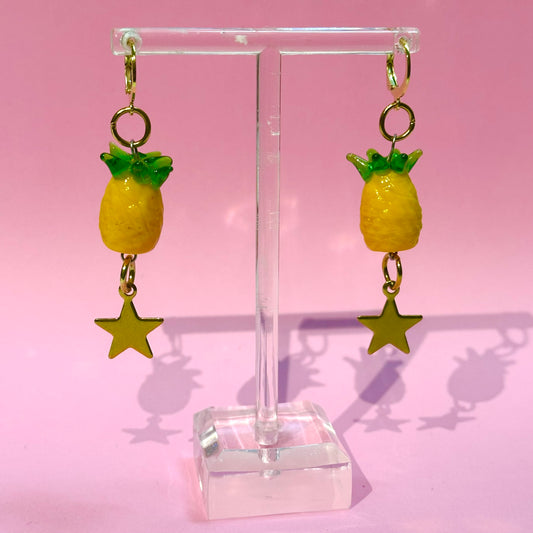 Pineapple Charm Earrings