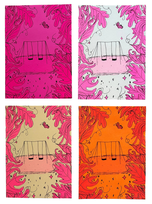 Whimsical Swings RISO Print