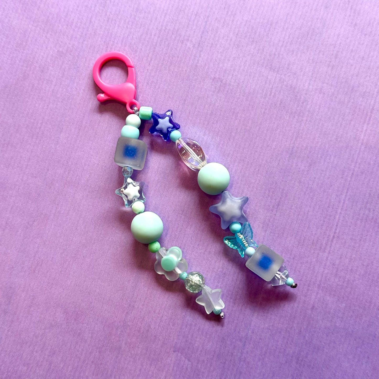 Chunky Beaded Keychain