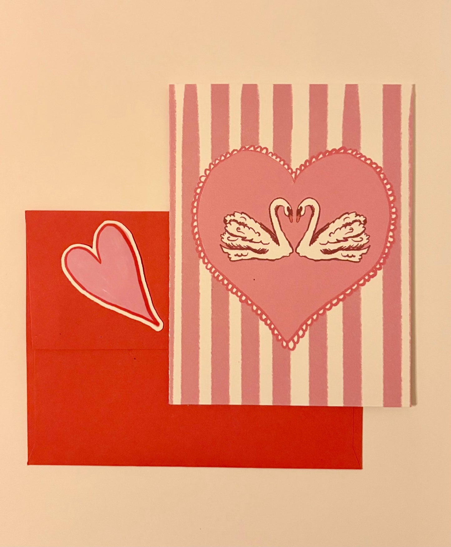 Swan Valentine Card