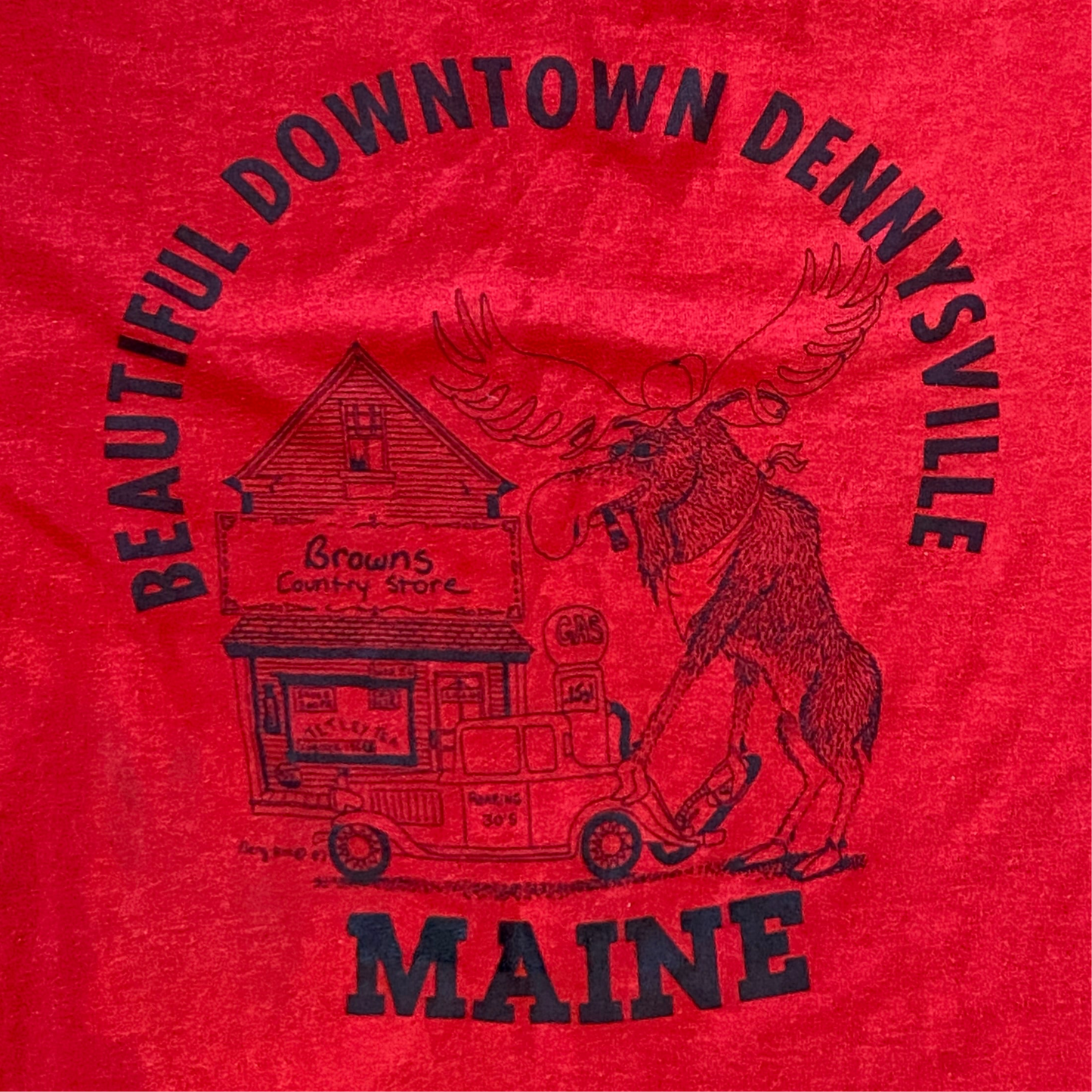 Dennysville Maine Moose T-Shirt (L)