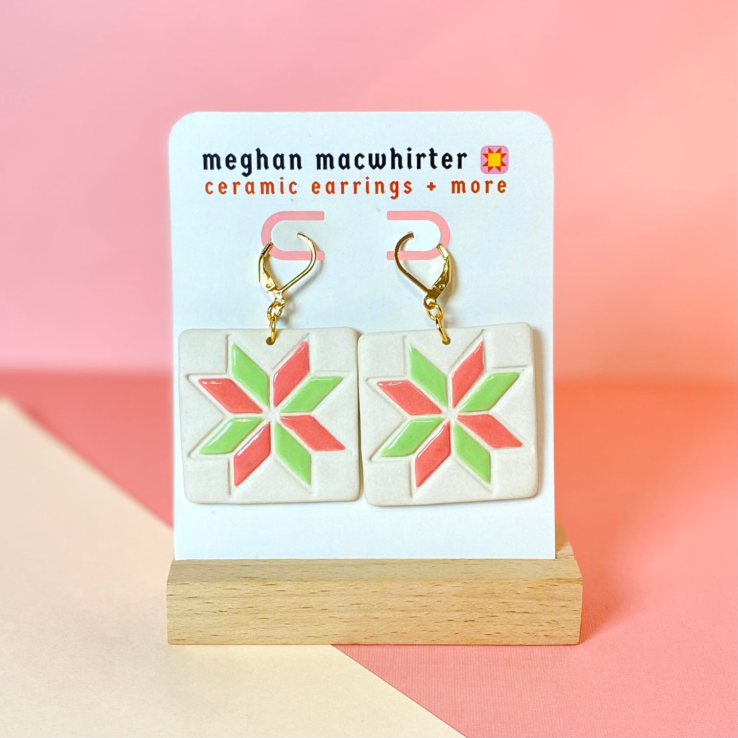 Quilt Square Earrings