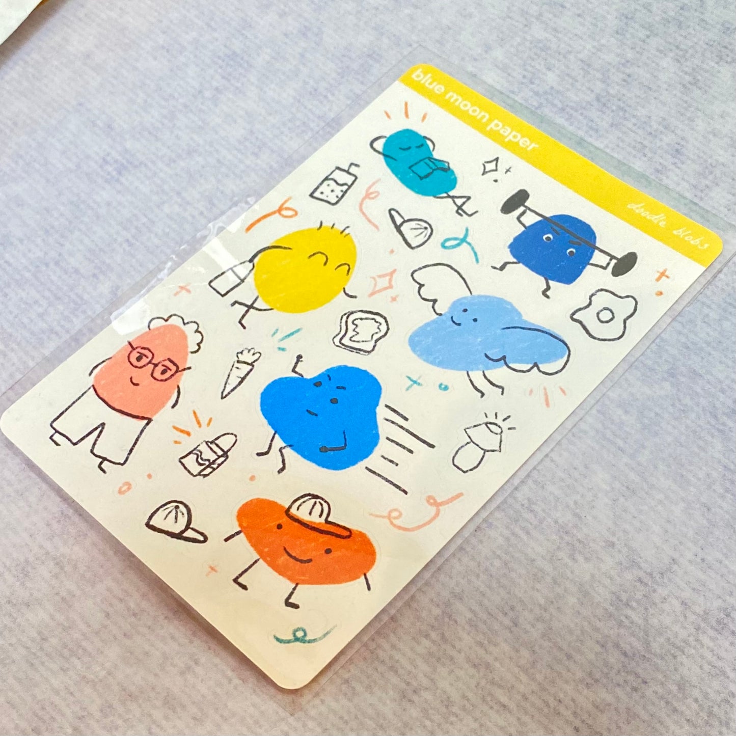 Doodle Blob Sticker sheet