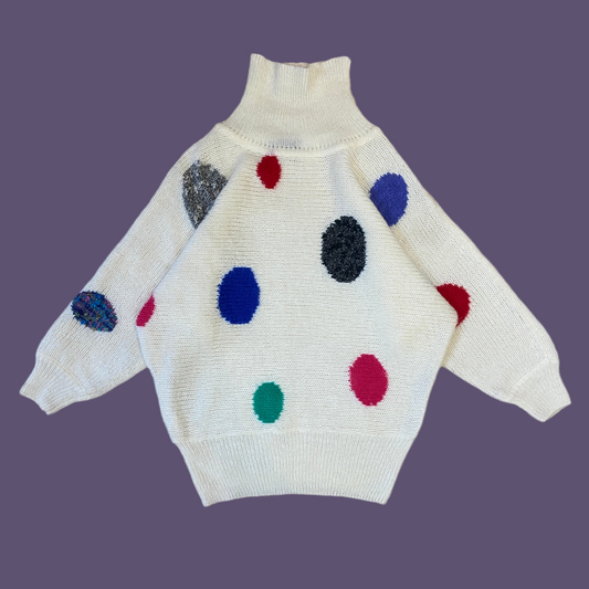 Mock-Neck Blended Sweater (S-L)
