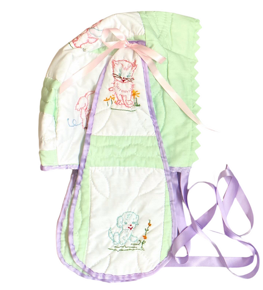 Pastel Bunny Bonnet