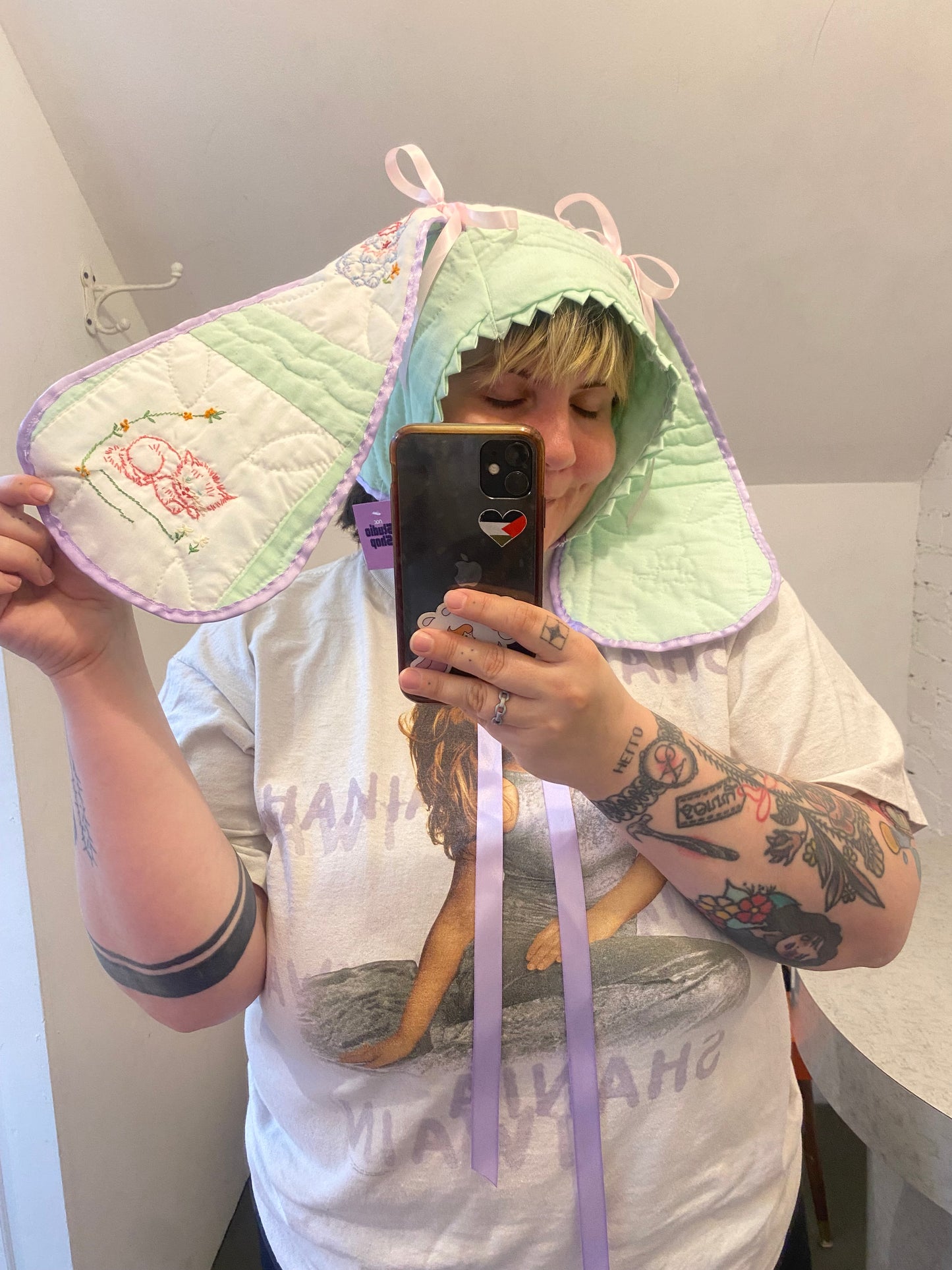 Pastel Bunny Bonnet