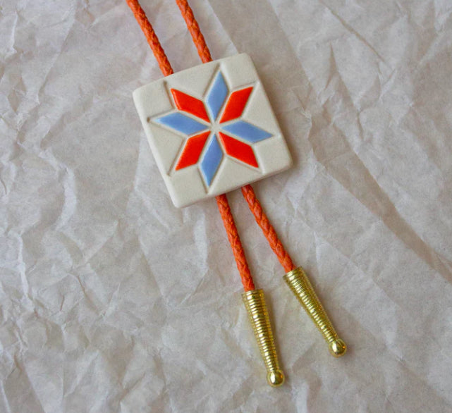 Quilt Square Bolo Tie