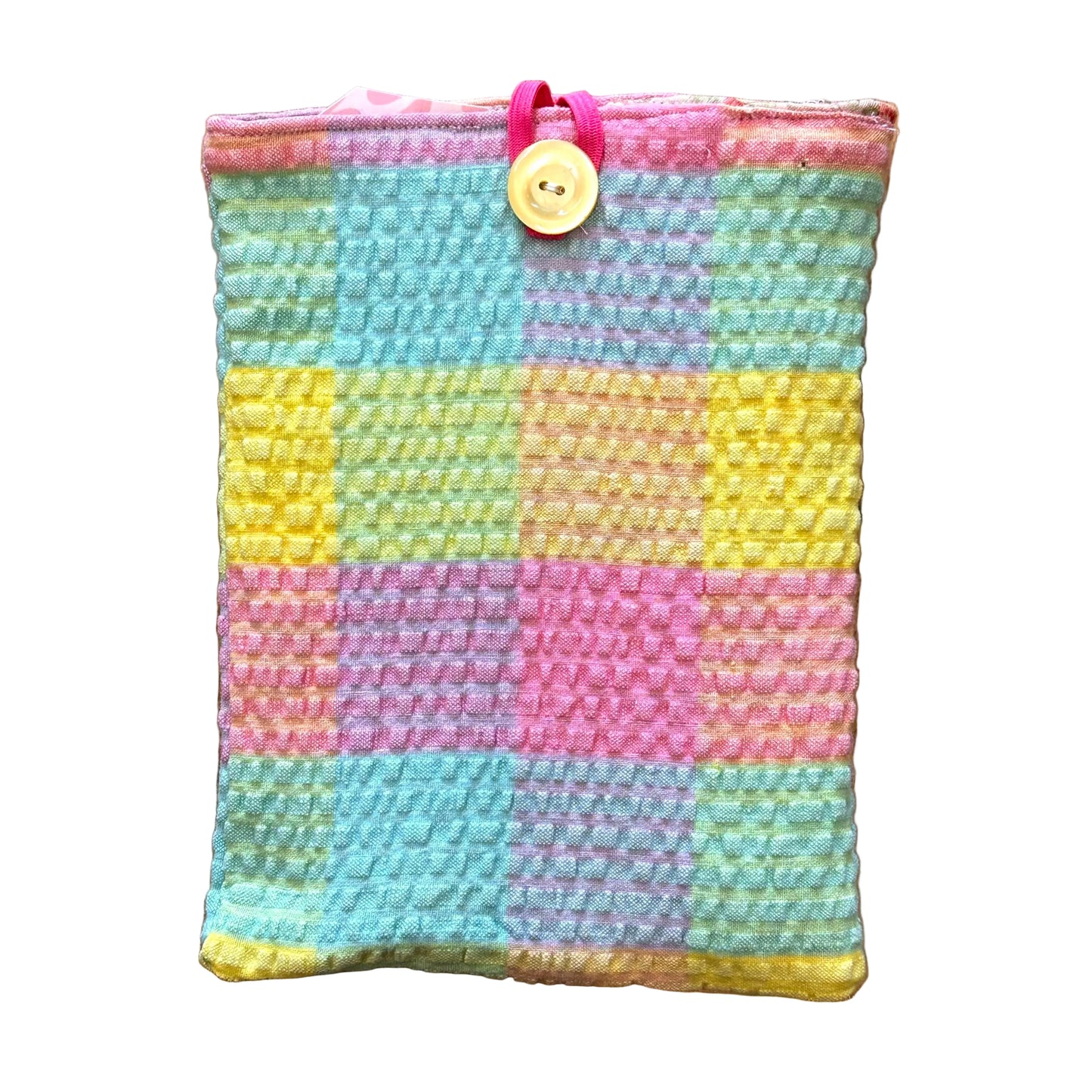 Rainbow Plaid Quilt Book Sleeves