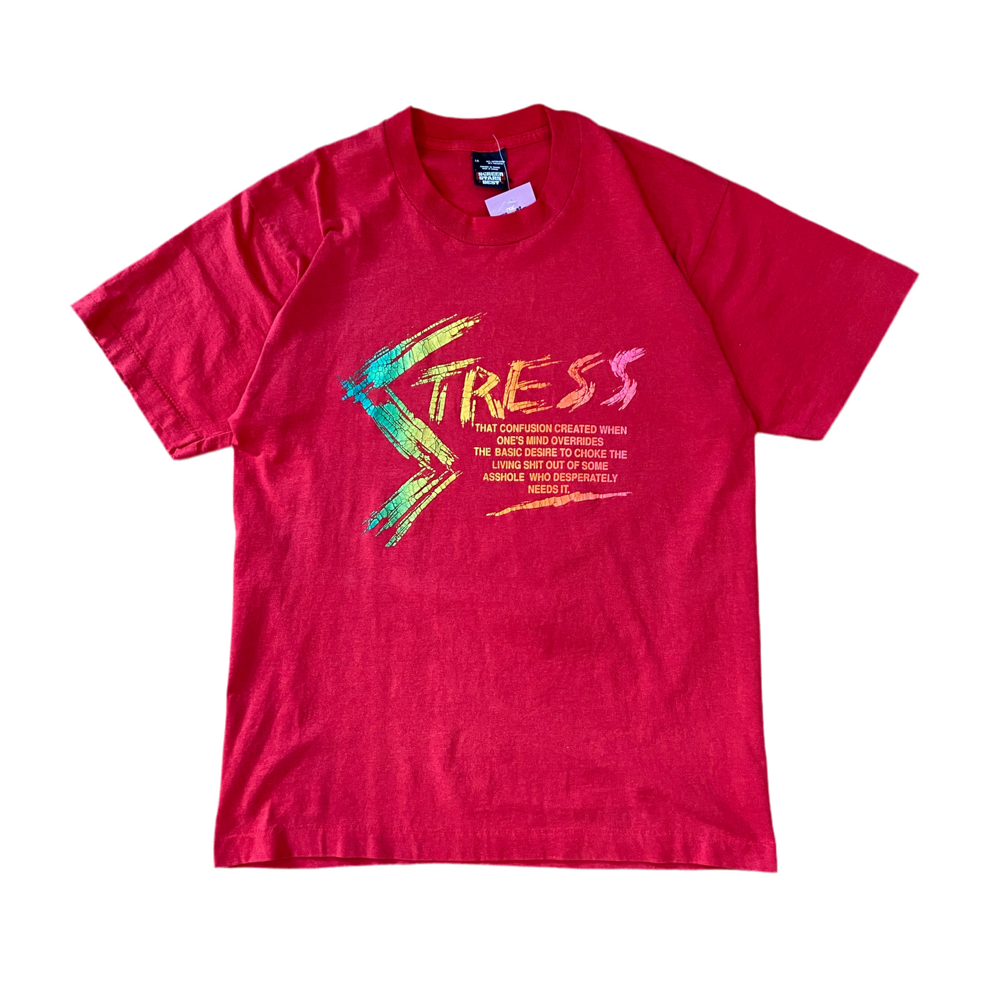 90s STRESS T-Shirt - L