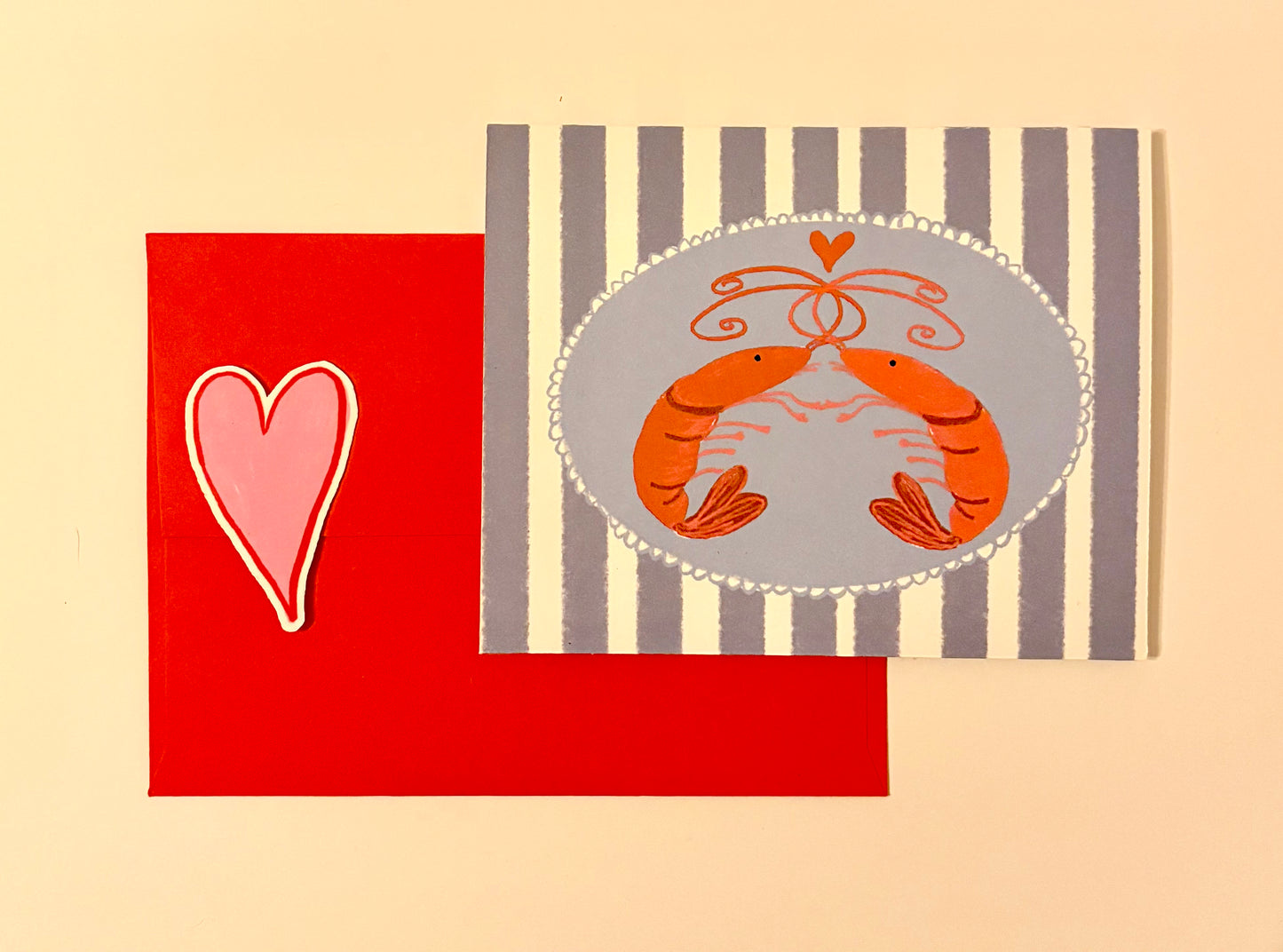 Shrimp Valentine Card