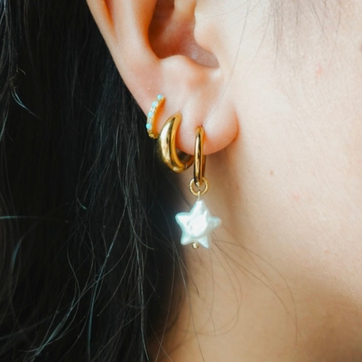 Star Pearl Earrings