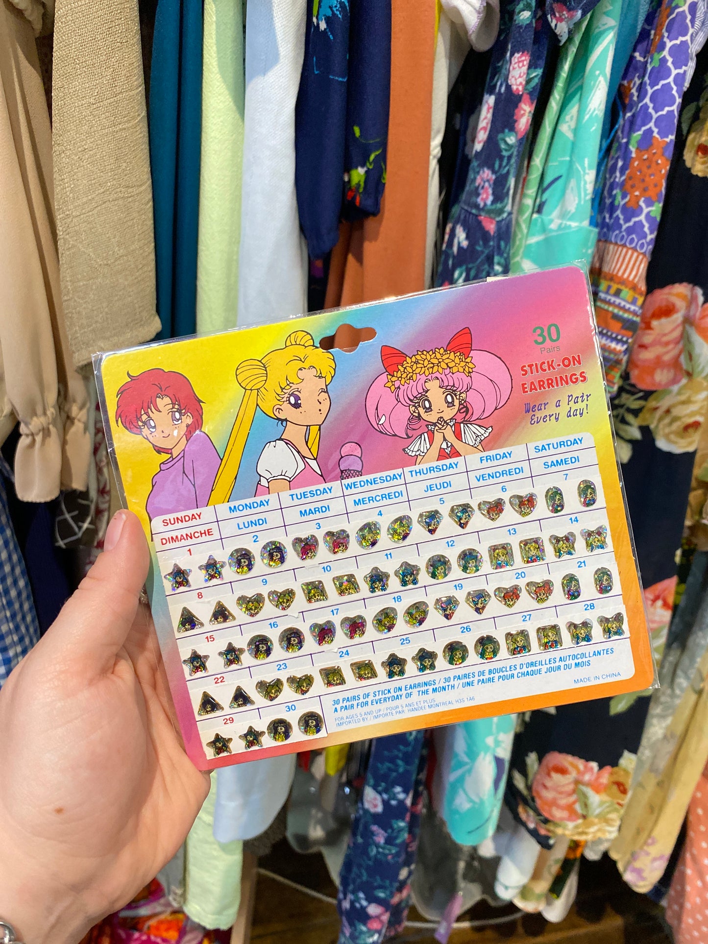 1990s Connivence Store Stick- On Earrings