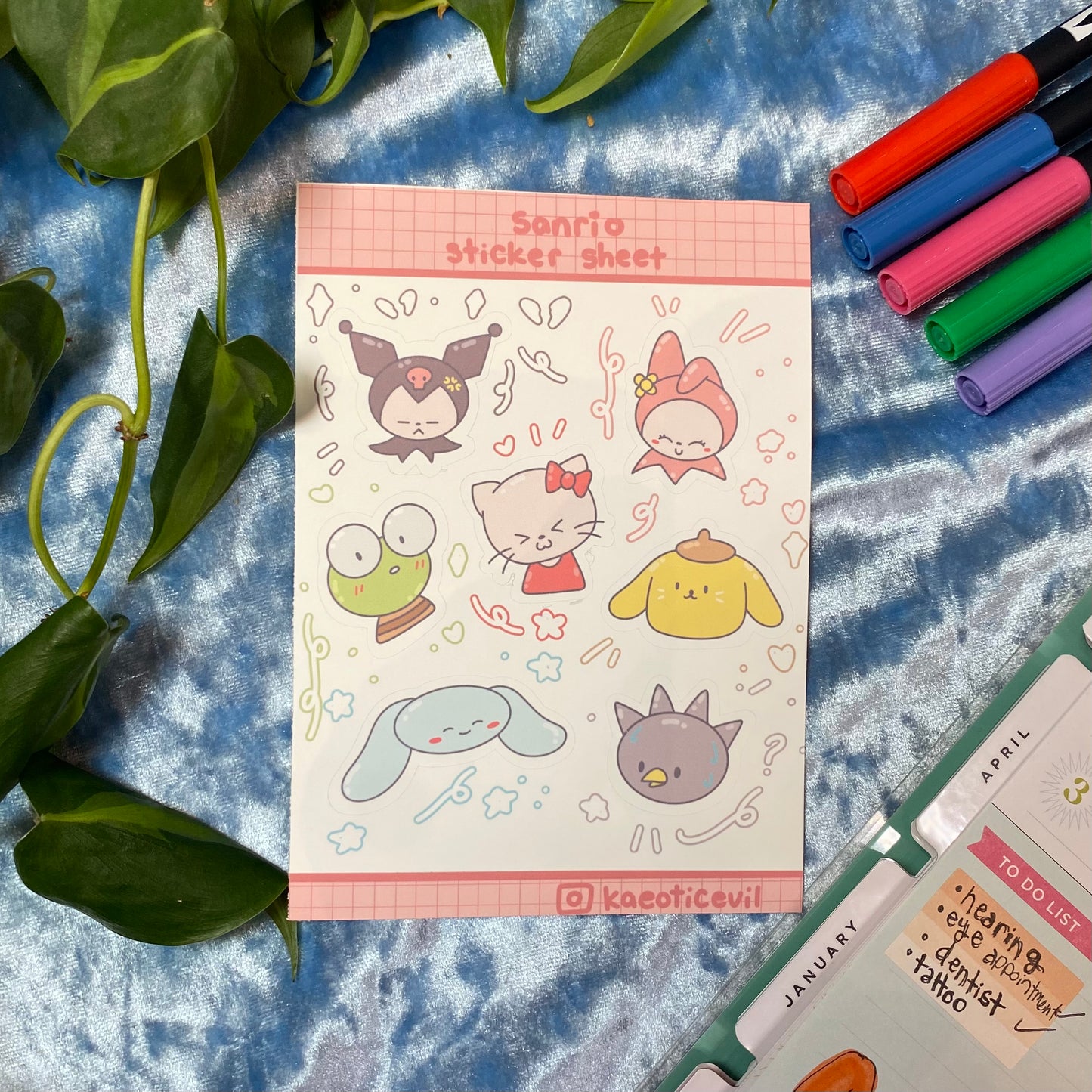 Kitty Friends Sticker Sheet